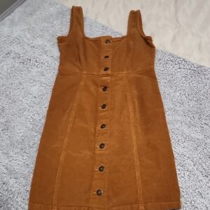 Women's Button-Front Corduroy Dress